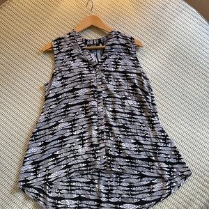 Alfani Button Down Shirt with Fish Pattern | Size 8